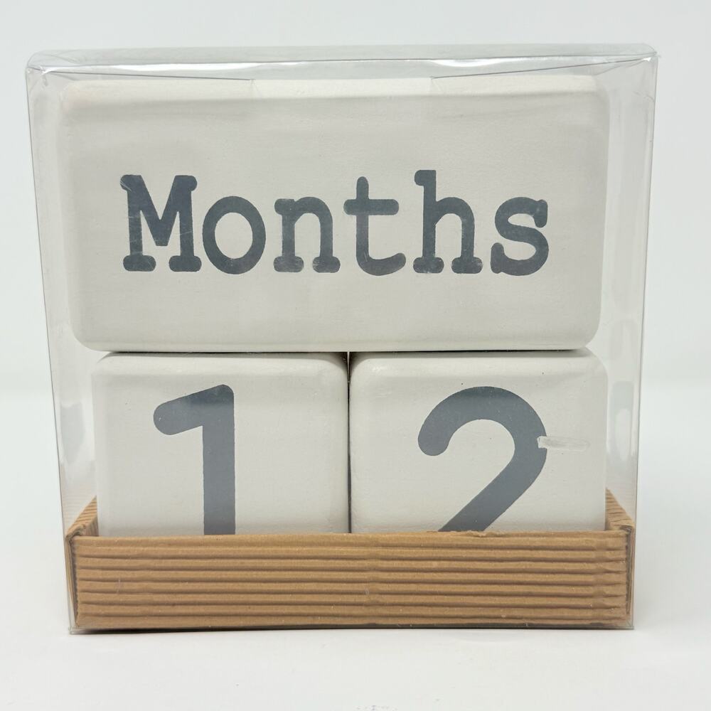 Baby Milestone Blocks Days Months Years